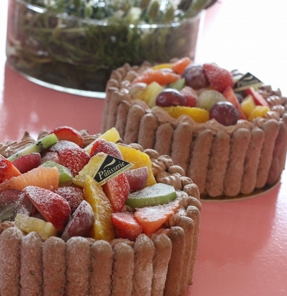 生チョコのシャルロット