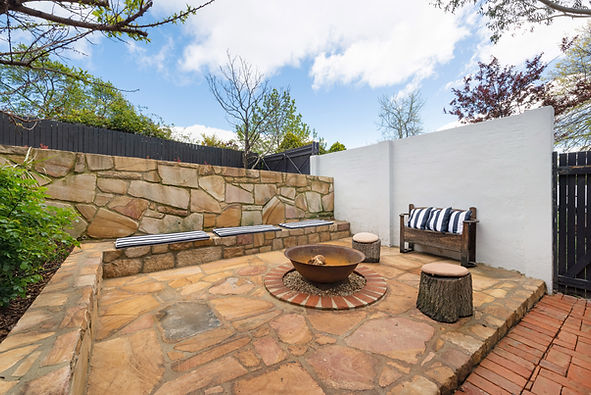 Sand Stone and Fire Pit