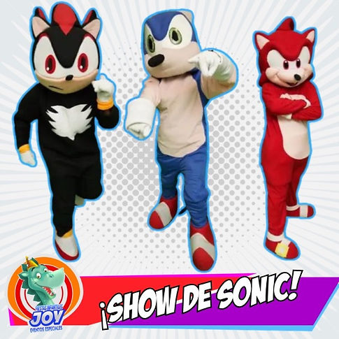 Show de Sonic, Shadow y Knuckles para fiestas infantiles