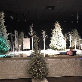 Christmas Party Stage Setup