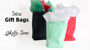 How to Sew Holiday Gift Bags – Free Sewing Tutorial