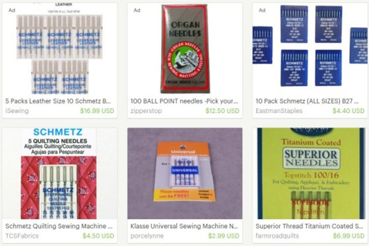 sewing machine needles