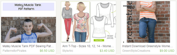 easy knit top pdf pattern on Etsy a global handmade and vintage marketplace.