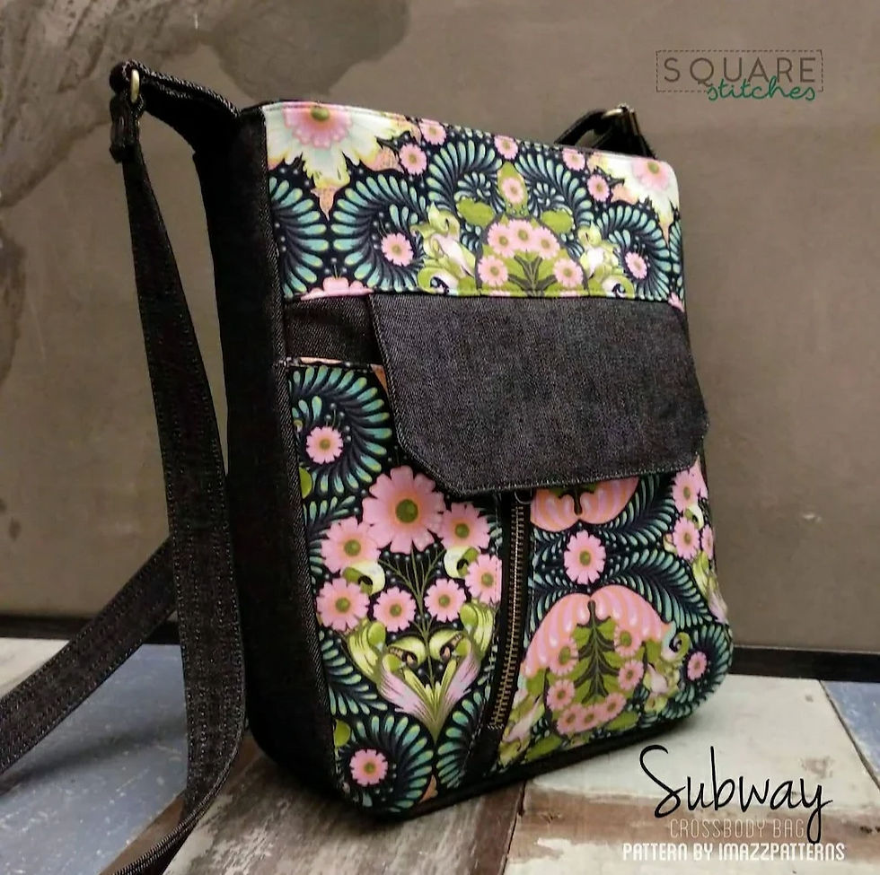 SUBWAY Shoulder and Crossbody Bag - PDF Sewing Pattern – Multi Size, Confident Beginners with Easy Instructions