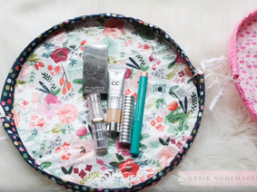 How to Create a Round Water Resistant Cosmetic Bag with a Cutting Machine + [Bonus Work-around Witho