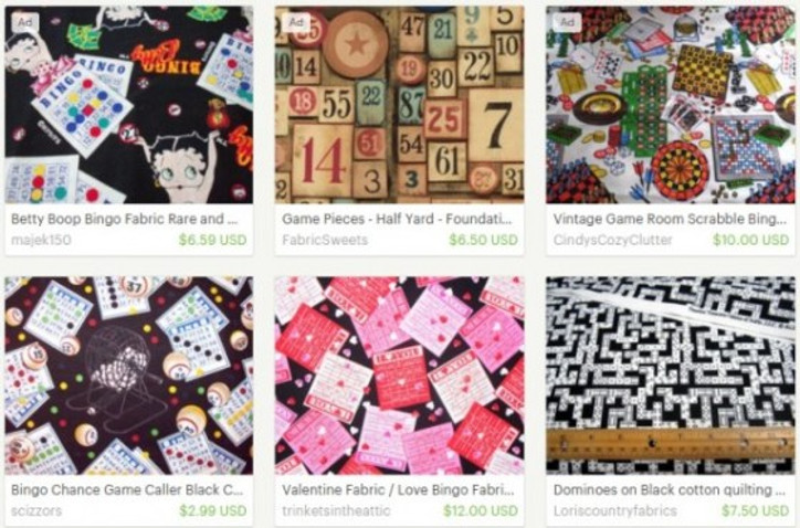 bingo fabric