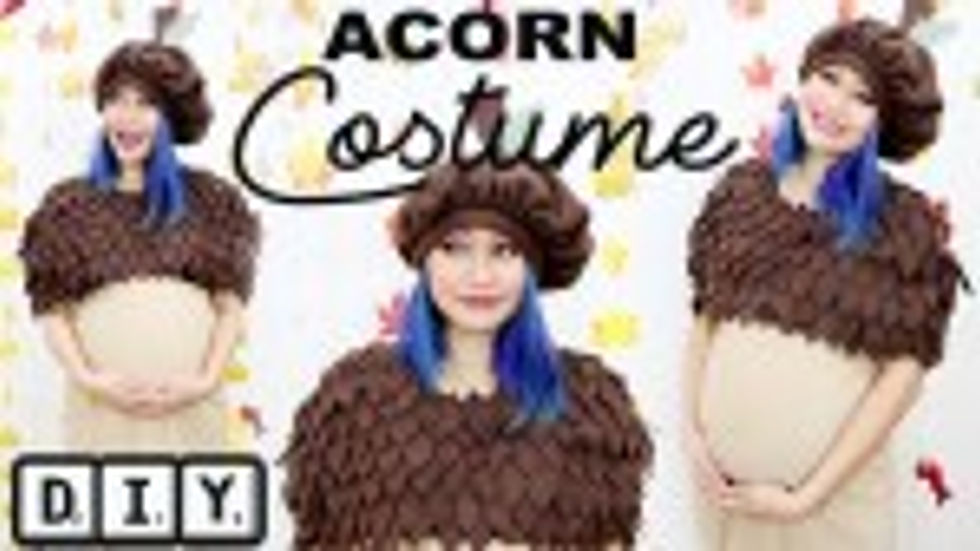 Make this Adorable Acorn Costume from HeyKayElle - Free Templates