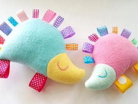 Hedgehog Soft Toy Sewing Pattern for Baby