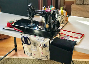 Featherweight Sewing Machine Tote + Work Station