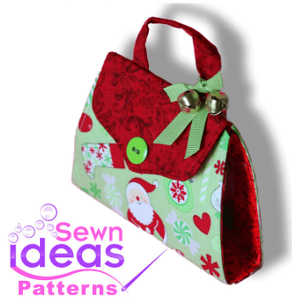 A FREE sewing project from Sewn Ideas - Sew a holiday gift card purse for Christmas or any occasion