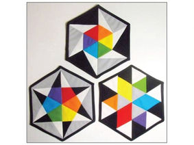 Modern Geometric Hexagon Quilted Mug Rugs