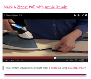 Make A Zipper Pull with Annie Unrein