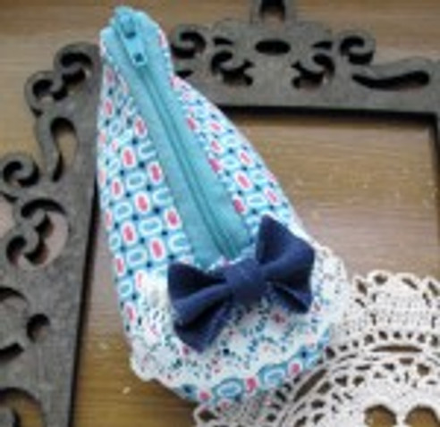 Pretty Zippered Slipper Coin Purse – PDF Sewing Pattern + Tutorial