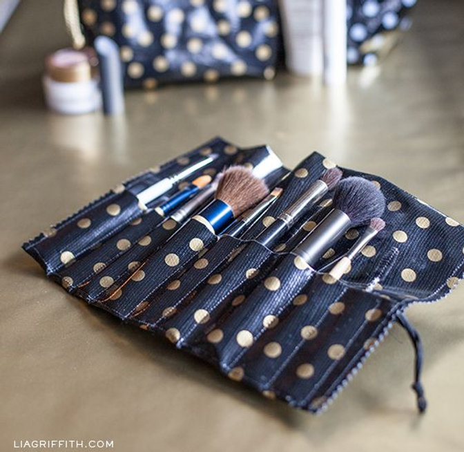 Makeup Brush Travel Roll Free Sewing Tutorial