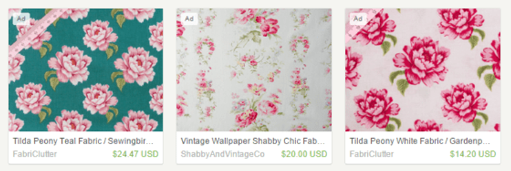 tilda peony fabric