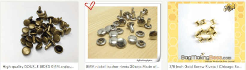 bag rivets, buckles, clips, clasps and twist locks