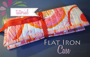 Flat or Curling Iron Insulated Travel Case – Free PDF Sewing Tutorial