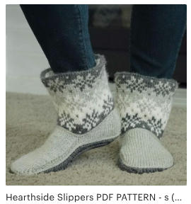 PDF Knitting Pattern – Knit Slippers