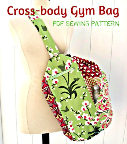 Sew an Upright Cross-body Duffel Bag for the Gym or Yoga