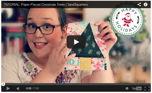 TUTORIAL: Paper-Pieced Christmas Trees!