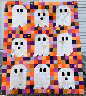 The Ghost Party Quilt - Throw Size