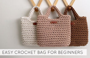 Beginner-Friendly Crochet Tote Bag | A Free Step-by-Step Simple Purse Tutorial