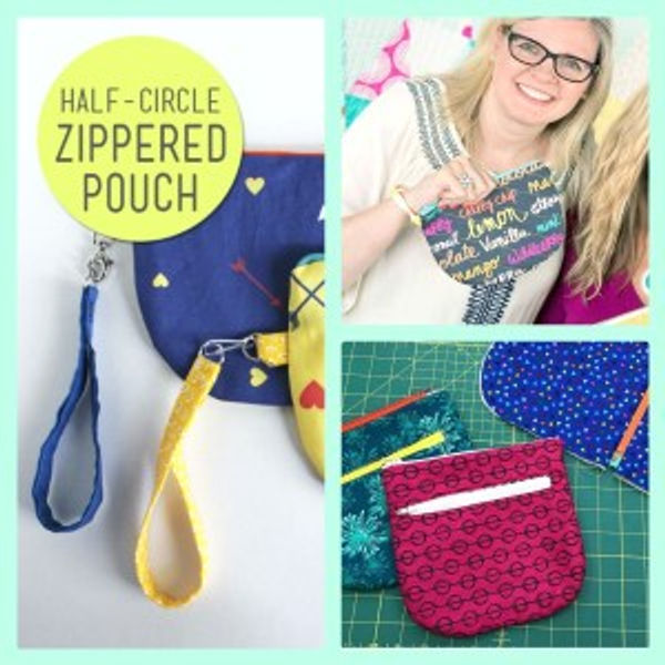 How to Sew a Half Circle Pouch or Bag