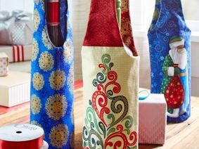 Holiday Wine Bottle Gift Bags