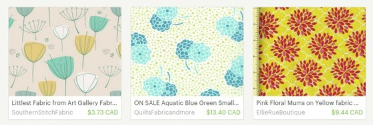 modern floral fabric – Etsy CA