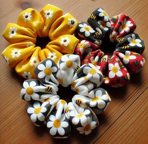 Flower Hair Scrunchie - Free Sewing Tutorial