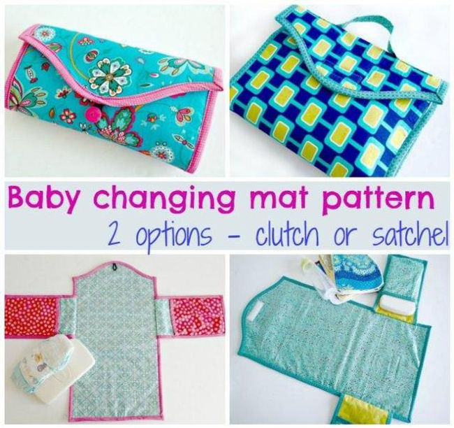 Baby Changing Mat - 2 Options Free PDF Sewing Pattern from So Sew Easy