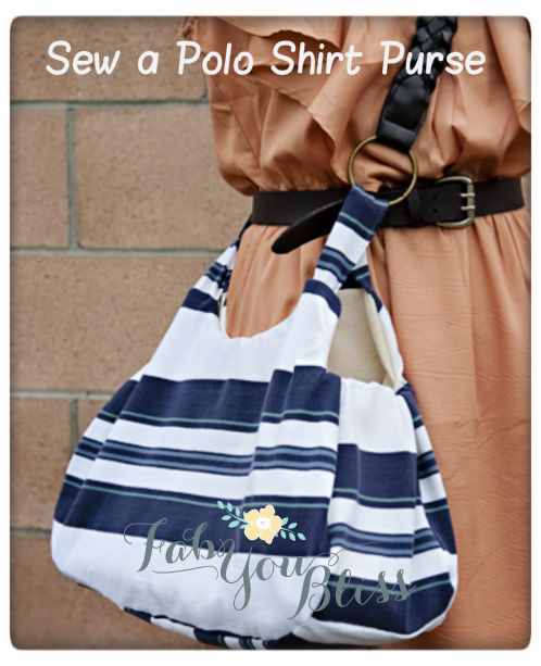 Sew a Polo Shirt Purse - Free Tutorial