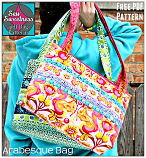 The Arabesque Bag – Free PDF Sewing Pattern + Fusible Interfacing How-To