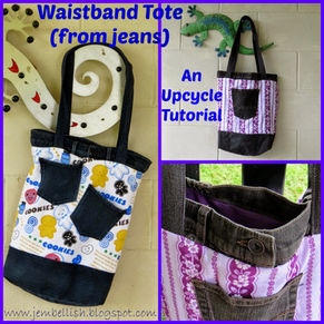 Upcycled Waistband Tote – Free Sewing Tutorial