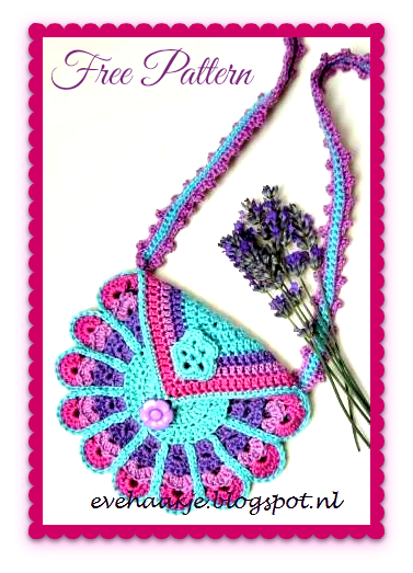 peacock purse - free crochet pattern