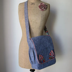 The Bloomsbury Bag Pattern + 10 Designer Messenger Bag Sewing Projects