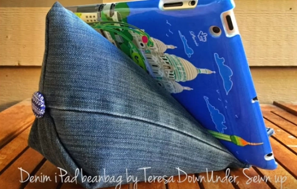 Sew iPad stand free sewing video tutorial
