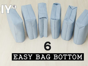 6 Easy Methods to Sew Bag Bottoms - Free Video Tutorials