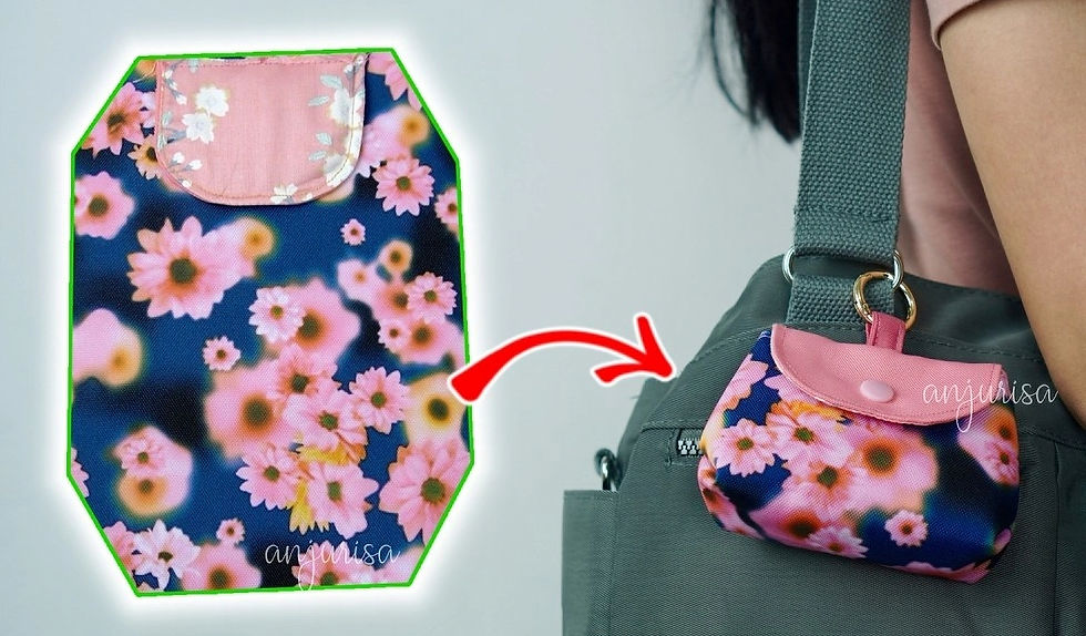 SIMPLE Key Fob Snap Pouch Sewing Project