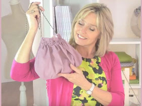 Sew a Pretty Spiral Roses Smocked Handbag