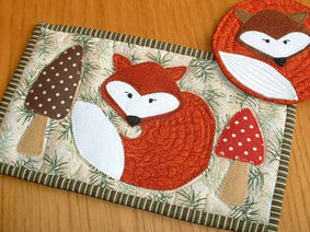 Fox Mug Rug and Coaster Pattern – Sew and Sell
