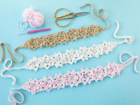 Lacy Crochet Headband Pattern with Video Tutorial 