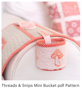 Threads & Snips Mini Bucket pdf Pattern by ArabesqueScissors