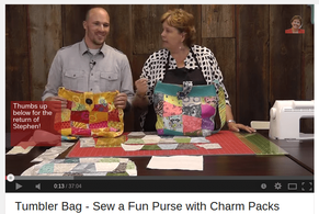 Quilted Tumbler Bag – Sew a Fun Purse with Charm Packs
