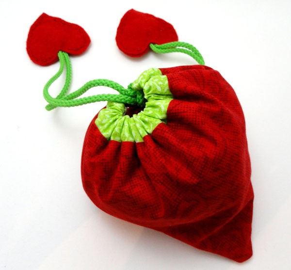 Drawstring Strawberry Bag – Sew and Sell!
