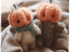 Pumpkin Head Doll Knitting Pattern