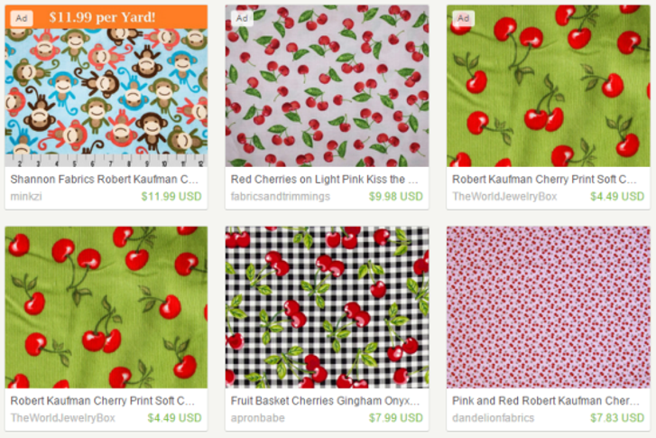 robert kaufman cherry fabric prints