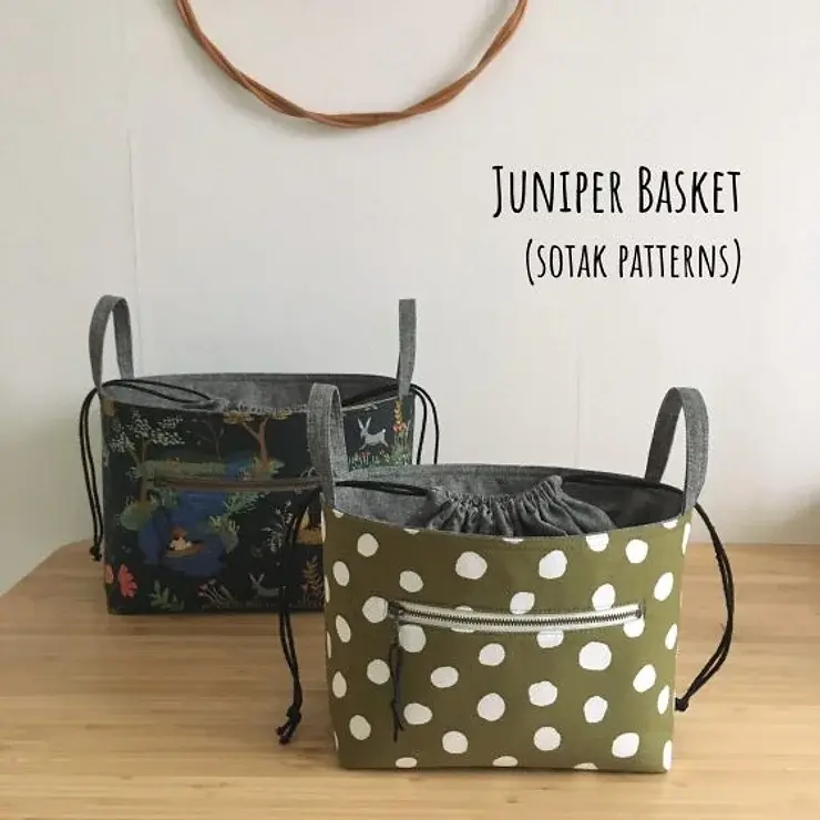 Juniper basket sewing pattern
