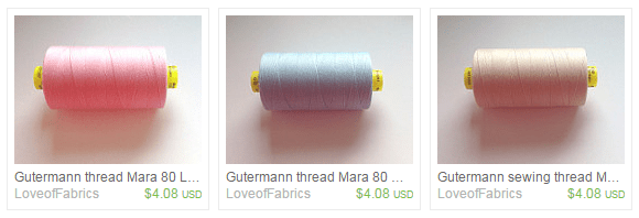Gutermann thread by LoveofFabrics on Etsy