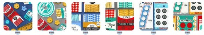 Grans Sewing Basket Fabric from Robert Kaufman